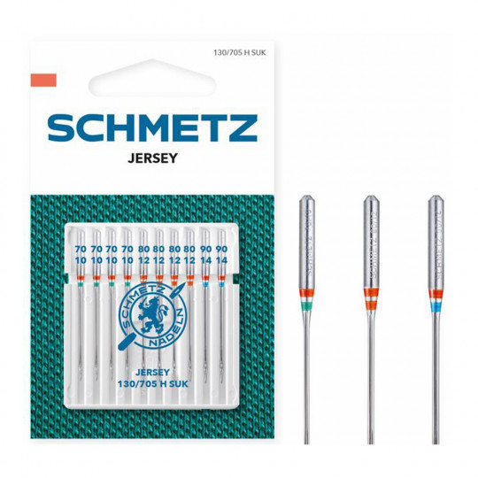 Schmetz Jerseynadeln mit Farbmarkierung im 10er-Pack