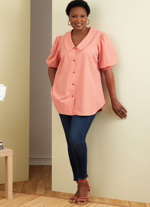 B6896 Butterick Schnittmuster Bluse