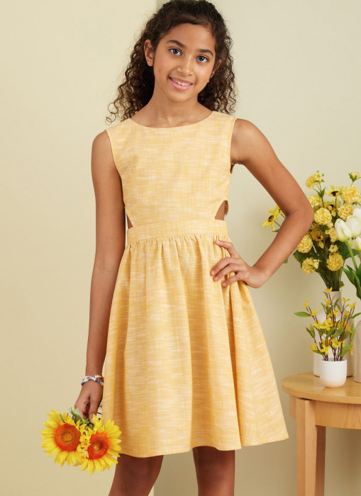 B6908 Butterick Schnittmuster Kinderkleid Overall