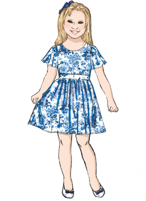 B6908 Butterick Schnittmuster Kinderkleid Overall