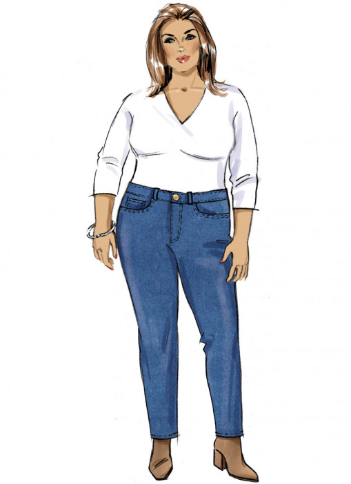 B6912 Butterick Schnittmuster Designer Jeans