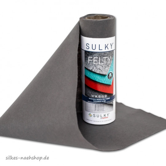 Gunold Felty Stickfilz grau 25cm x 3m Rolle