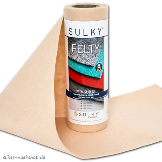 Gunold Felty Stickfilz hellbeige haut 25cm x 3m Rolle