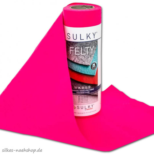 Gunold Felty Stickfilz neonpink 25cm x 3m Rolle