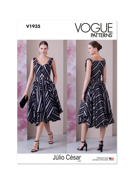 V1935 VOGUE Designer Schnittmuster Kleid