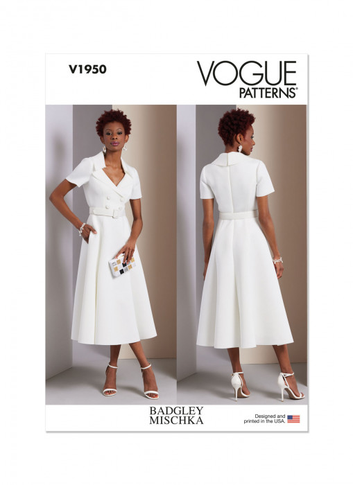 V1950 VOGUE Schnittmuster Designerkleid