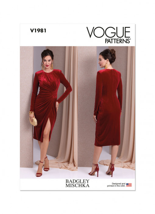 V1981 VOGUE Schnittmuster Designer Abendkleid