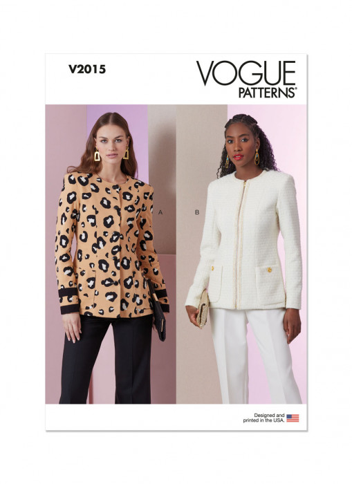 V2015 VOGUE Schnittmuster Blazerjacke