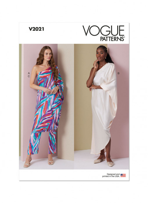 V2021 VOGUE Schnittmuster Kleid Hose EASY!