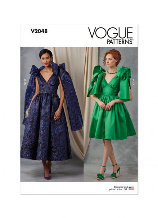 V2048 VOGUE Schnittmuster Abendkleid mit Petticoat