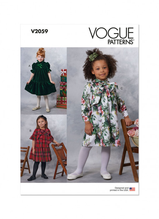 V2059 VOGUE Schnittmuster Kinderkleid