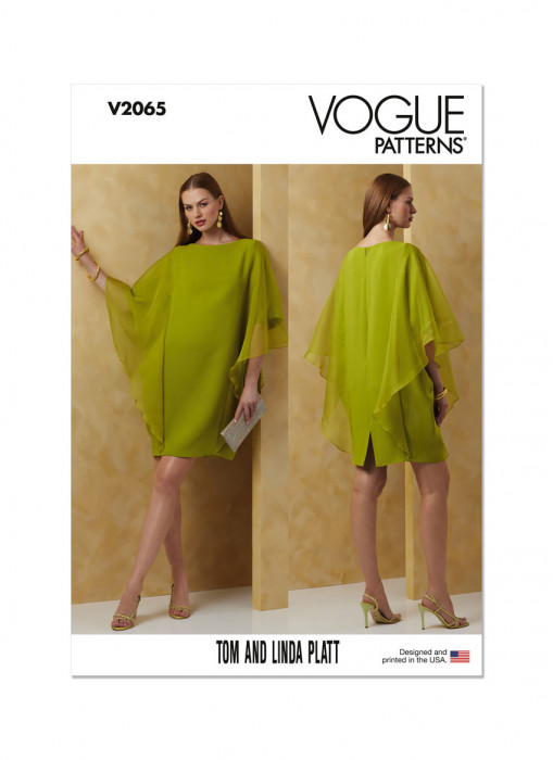 V2065 VOGUE Schnittmuster Designerkleid