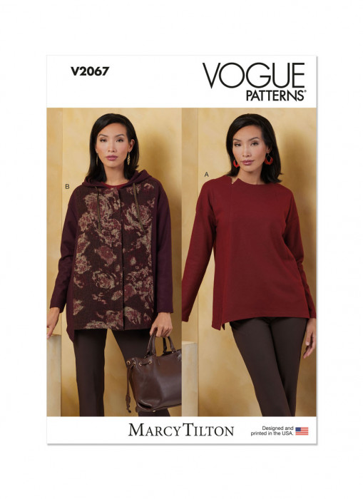 V2067 VOGUE Schnittmuster Designer Shirt Jacke