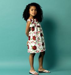 B5876 Butterick Schnittmuster Kinderkleid easy!