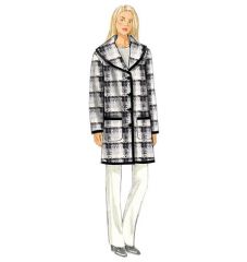 B6107 Butterick Schnittmuster Mantel Jacke easy