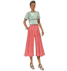 B6179 Butterick Schnittmuster Rock Hosenrock EASY!