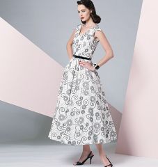 V1172 VOGUE Schnittmuster Vintage Kleid