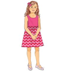 B6202 Butterick Schnittmuster Kinderkleid Overall EASY!