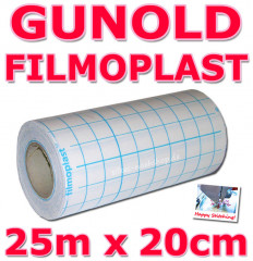 Gunold FILMOPLAST selbstklebendes Stickvlies 25m Rolle