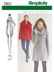 7801 Simplicity Schnittmuster Mantel Jacke