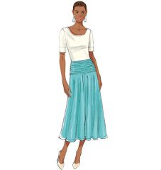 B6249 Butterick Schnittmuster Rock EASY!