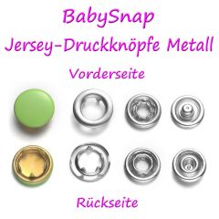 BabySnap Jersey-Druckknöpfe Metall