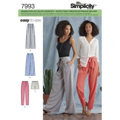 7993 Simplicity Schnittmuster Hose Shorts EASY