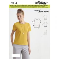 7984 Simplicity Schnittmuster Basic-Shirt XXS-XXL