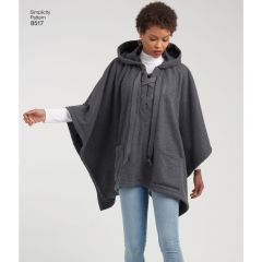 7027 Simplicity Schnittmuster Poncho EASY!