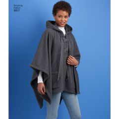 7027 Simplicity Schnittmuster Poncho EASY!