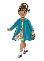 B6606 Butterick Schnitt Retro-Puppenkleider 60er Jahre