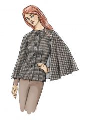 B6603 Butterick Schnittmuster Ponchojacke