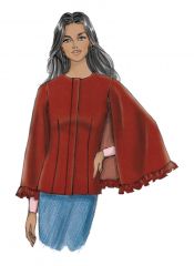 B6603 Butterick Schnittmuster Ponchojacke