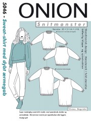 5046 ONION Schnittmuster Oversized Sweatshirt XS-XL EASY!