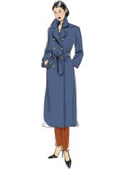 V9367 VOGUE Schnittmuster Trenchcoat Mantel EASY