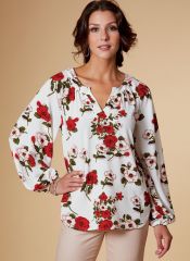 B6632 Butterick Schnittmuster Blusen- Raglanshirt