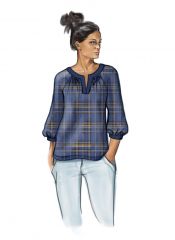 B6632 Butterick Schnittmuster Blusen- Raglanshirt