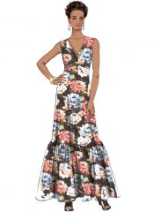 B6678 Butterick Schnittmuster Kleid Maxikleid