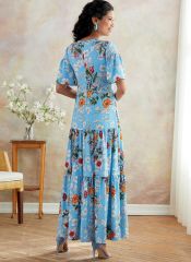 B6678 Butterick Schnittmuster Kleid Maxikleid