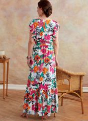 B6677 Butterick Schnittmuster Kleid Maxikleid