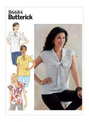 B6684 Butterick Schnittmuster Blusenshirt