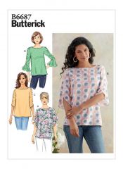 B6687 Butterick Schnittmuster Blusenshirt