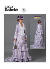 B6692 Butterick Schnittmuster historisches Kleid