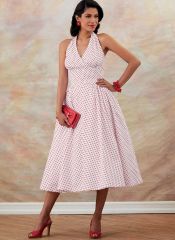 B6682 Butterick Schnittmuster Retro Kleid Jacke 50er-Jahre