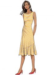 B6680 Butterick Schnittmuster Jerseykleid