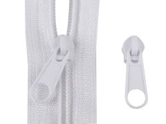 Zipper für Reißverschlüsse 3mm weiß 10er-Pack