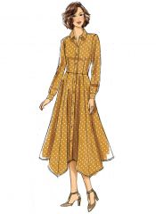 B6702 Butterick Schnittmuster Hemdblusenkleid