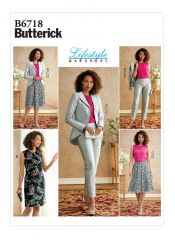 B6718 Butterick Schnittmuster Kombination