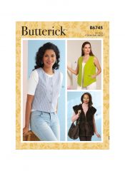 B6745 Butterick Schnittmuster Weste