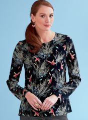 B6754 Butterick Schnittmuster Blusenshirts Top EASY!